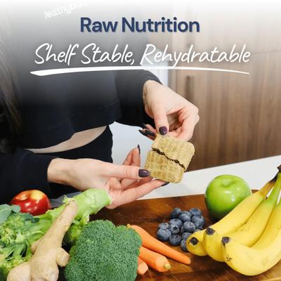 Show full view: Healthybud Beef Patties Freeze-Dried Raw Dog Food Rehydratable Square Meals, 14-oz bag slide 9 of 12