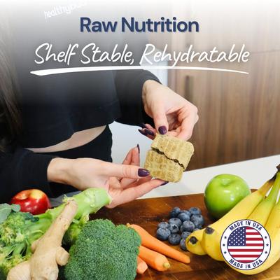 Show full view: Healthybud Turkey Patties Freeze-Dried Raw Dog Food Rehydratable Square Meals, 14-oz bag slide 8 of 11