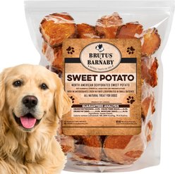 Brutus & Barnaby Sweet Potato Slices Dehydrated Dog Chews, 10-oz bag