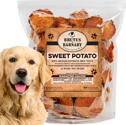 BRUTUS BARNABY Sweet Potato Slices Dehydrated Dog Chews