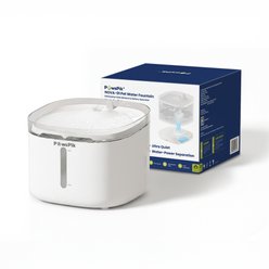 PawsPik NOVA-01 Wireless Water Power Seperation Rechargeable Dog & Cat Water Fountain, White