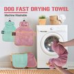 Show in main carousel: NANAKI After Bath Dog Robe, Pink, Medium slide 6 of 10