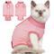 Show in main carousel: NANAKI Cat Surgery Recovery Suit, Pink, X-Large slide 1 of 12
