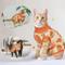 Show in main carousel: NANAKI Cat Surgery Recovery Suit, Orange, Small slide 7 of 11
