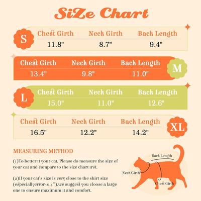 Show full view: NANAKI Cat Surgery Recovery Suit, Orange, Small slide 2 of 11