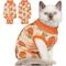 Show in main carousel: NANAKI Cat Surgery Recovery Suit, Orange, Small slide 1 of 11