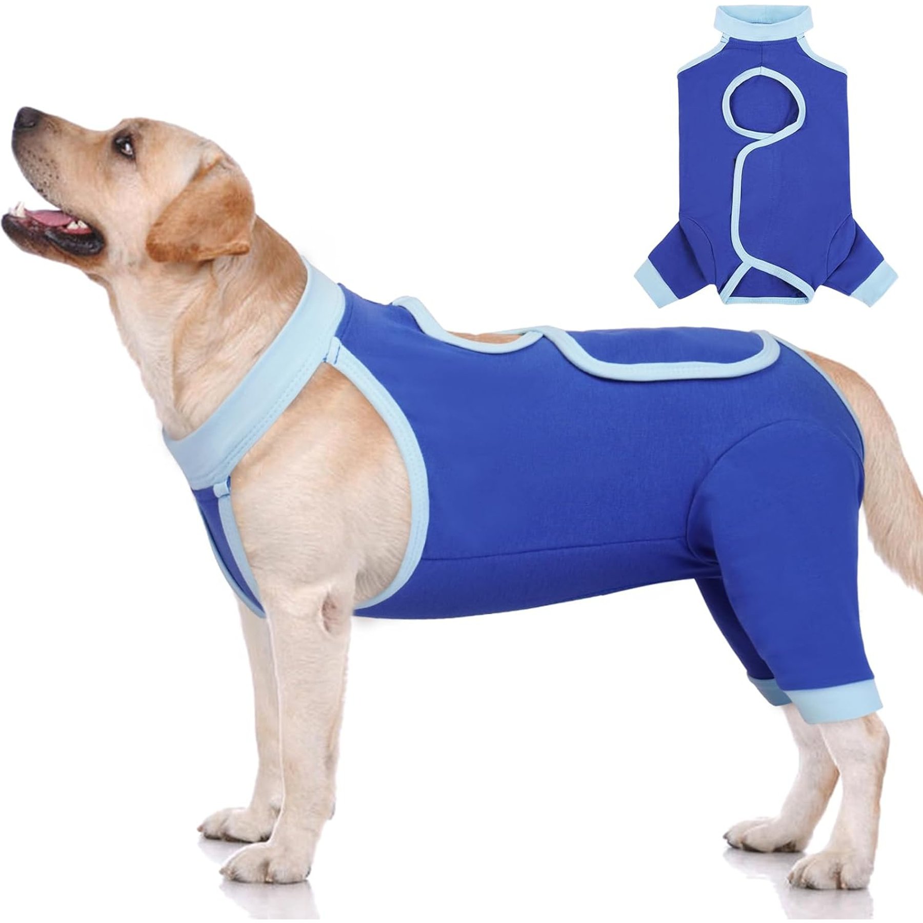 NANAKI Hind Legs Dog Recovery Sleeve, Blue, Large
