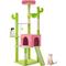 Show in main carousel: Wooflex Multi-Level Large Indoor 68-in Fleece Cactus Cat Tree & Condo with Sisal Post & Hanging Balls, Pink slide 7 of 7