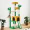 Show in main carousel: Wooflex Multi-Level Large Indoor 68-in Fleece Cactus Cat Tree & Condo with Sisal Post & Hanging Balls, Yellow slide 1 of 7