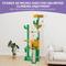 Show in main carousel: Wooflex Multi-Level Large Indoor 68-in Fleece Cactus Cat Tree & Condo with Sisal Post & Hanging Balls, Yellow slide 5 of 7