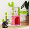 Show in main carousel: Wooflex Indoor 36-in Fleece Cactus Cat Tree & Condo with Scratching Post, Hanging Balls & Basket, Pink slide 1 of 7