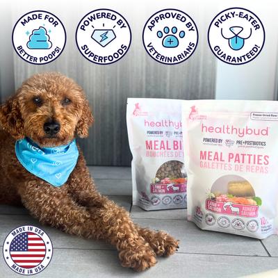 Show full view: Healthybud Lamb & Salmon Bites Freeze-Dried Raw Dog Food Kibble-Style, 14-oz bag slide 8 of 10