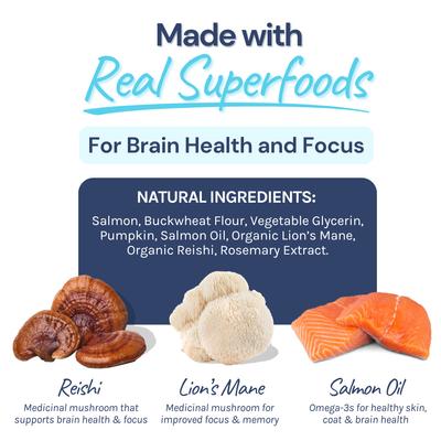 Show full view: Healthybud Salmon Soft & Chewy Low-Calorie Dog Training Treats, 6.5-oz bag slide 5 of 11