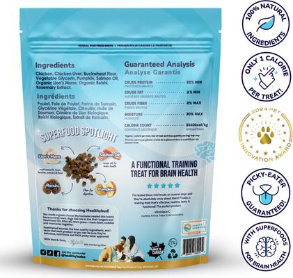 Show full view: Healthybud Chicken Soft & Chewy Low-Calorie Dog Training Treats, 6.5-oz bag slide 4 of 11