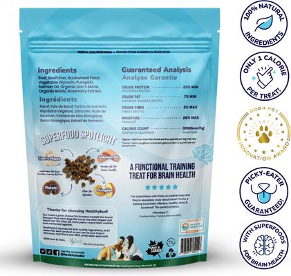 Show full view: Healthybud Beef Soft & Chewy Low-Calorie Dog Training Treats, 6.5-oz bag slide 4 of 11
