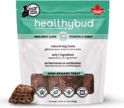 Healthybud Beef Lung High-Value Single Ingredient Dog Treats, 5.3-oz bag