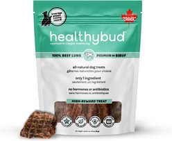 Healthybud Beef Lung High-Value Single Ingredient Dog Treats, 2.1-oz bag