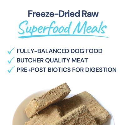 Show full view: Healthybud Turkey Patties Freeze-Dried Raw Dog Food Rehydratable Square Meals, 14-oz bag slide 7 of 11