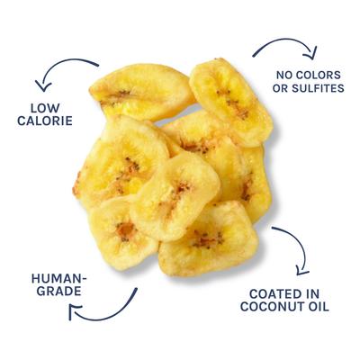 Show full view: Healthybud Banana Chips Crunchy Vegan Dog Treats Single Ingredient, 5.3-oz bag slide 3 of 7