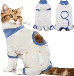 NANAKI Cat Surgery Recovery Suit, Blue, X-Large