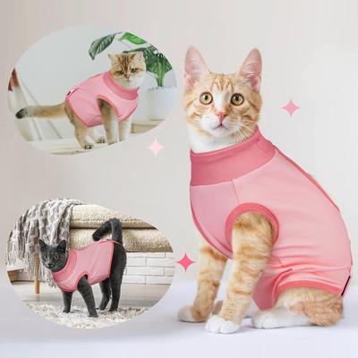 Show full view: NANAKI Cat Surgery Recovery Suit, Pink, X-Large slide 9 of 12