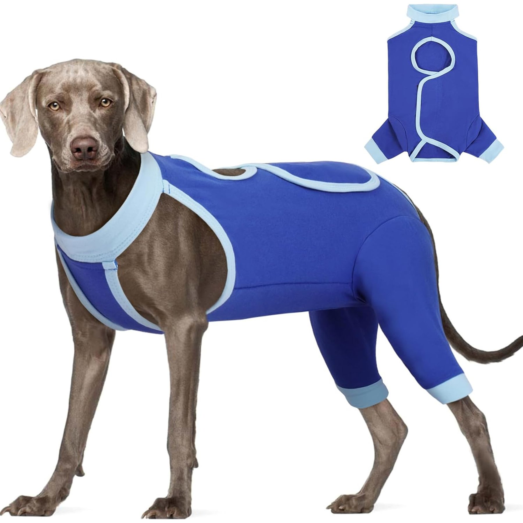 NANAKI Surgery Recovery Rear Leg Sleeve for Dogs, Blue, XXX-Large