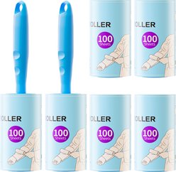 Fido Fave Extra Sticky Sheet Dog Hair Lint Roller with 2 Handles, 600 count