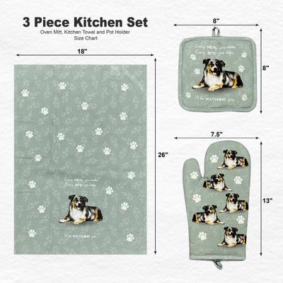 Show full view: E&S PETS Australian Shepherd 3-Piece Cooking Set slide 4 of 5