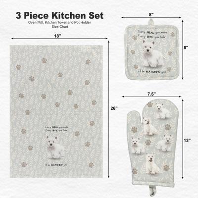 Show full view: E&S PETS Westie 3-Piece Cooking Set slide 4 of 5