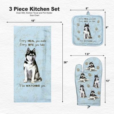 Show full view: E&S PETS Siberian Husky 3-Piece Cooking Set slide 4 of 5