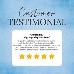 E&S PETS Chocolate Lab Lovers Insulated Stainless Steel Travel Mug, 20-oz, Gray slide 2 of 5