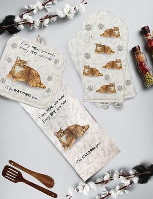 Show full view: E&S PETS Orange Tabby 3-Piece Cooking Set slide 3 of 5