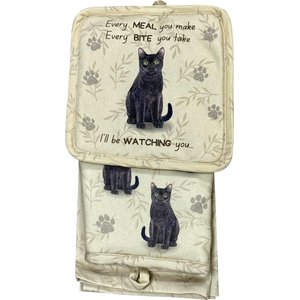 E&S PETS Black Cat 3-Piece Cooking Set