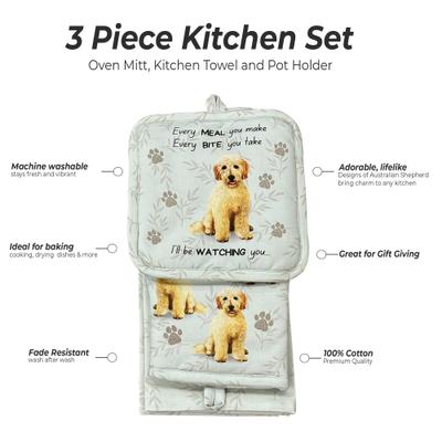 Show full view: E&S PETS Goldendoodle 3-Piece Cooking Set slide 2 of 5