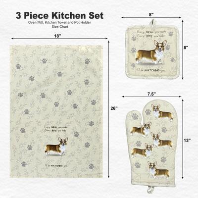 Show full view: E&S PETS Welsh Corgi 3-Piece Cooking Set slide 4 of 5