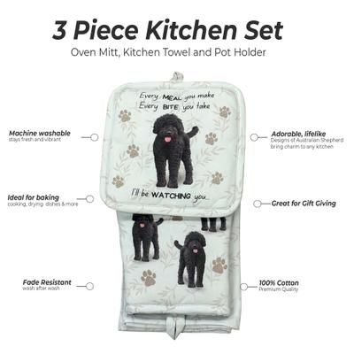 Show full view: E&S PETS Labradoodle 3-Piece Cooking Set slide 2 of 5