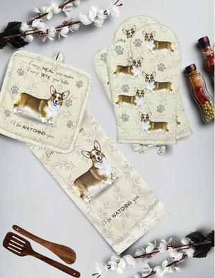 Show full view: E&S PETS Welsh Corgi 3-Piece Cooking Set slide 3 of 5