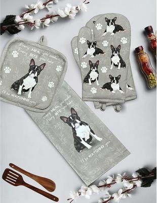 Show full view: E&S PETS Boston Terrier 3-Piece Cooking Set slide 3 of 5