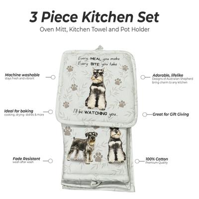 Show full view: E&S PETS Schnauzer 3-Piece Cooking Set slide 2 of 5