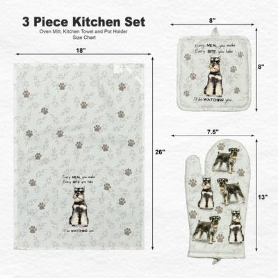 Show full view: E&S PETS Schnauzer 3-Piece Cooking Set slide 4 of 5