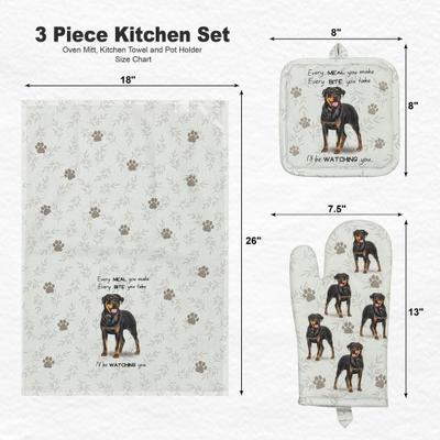 Show full view: E&S PETS Rottweiler 3-Piece Cooking Set slide 4 of 5