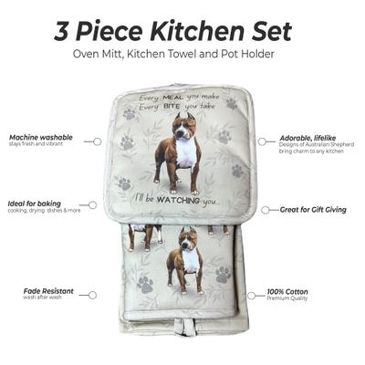Show full view: E&S PETS Pit Bull 3-Piece Cooking Set slide 2 of 5