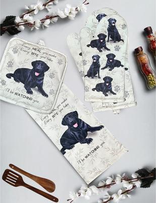 Show full view: E&S PETS Black Lab 3-Piece Cooking Set slide 3 of 5