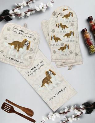 Show full view: E&S PETS King Charles Cavalier 3-Piece Cooking Set slide 3 of 5