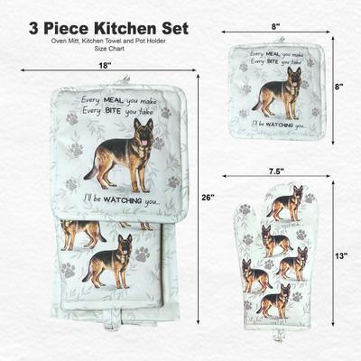 Show full view: E&S PETS German Shepherd 3-Piece Cooking Set slide 4 of 5