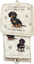 E&S PETS Dachshund 3-Piece Cooking Set, Black slide 1 of 5