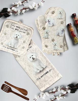 Show full view: E&S PETS Bichon Frise 3-Piece Cooking Set slide 3 of 5