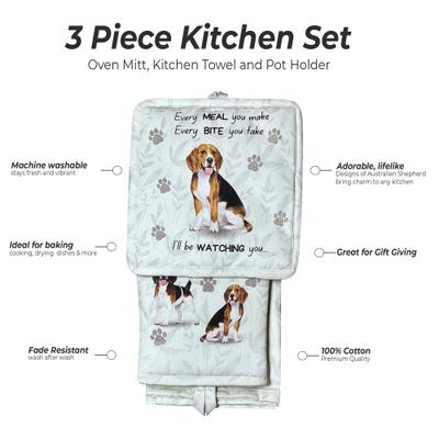 Show full view: E&S PETS Beagle 3-Piece Cooking Set slide 2 of 5
