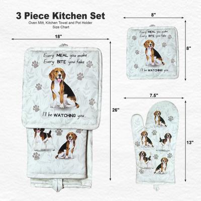 Show full view: E&S PETS Beagle 3-Piece Cooking Set slide 4 of 5