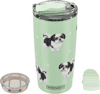 Show full view: E&S PETS Shih Tzu Lovers Insulated Stainless Steel Travel Mug, 20-oz, Red slide 4 of 5